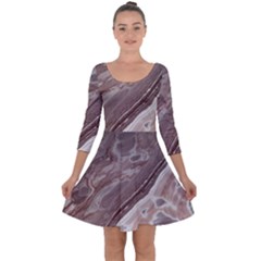 Mud Quarter Sleeve Skater Dress by WILLBIRDWELL