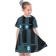 Seamless Repeat Repetitive Kids  Sailor Dress by Sapixe