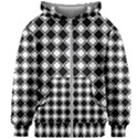 Square Diagonal Pattern Seamless Kids Zipper Hoodie Without Drawstring View1
