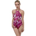 Motif Design Textile Design Go with the Flow One Piece Swimsuit View1