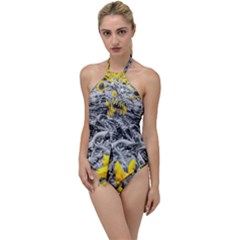 Sunflower Field Girasol Sunflower Go With The Flow One Piece Swimsuit by Sapixe