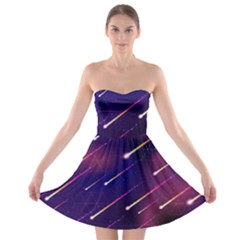 Meteor Shower 1 Strapless Bra Top Dress by JadehawksAnD