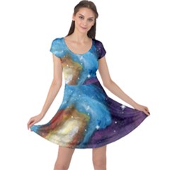 Cloud Galaxy Cap Sleeve Dress by lwdstudio