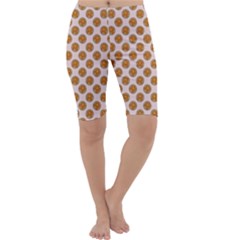 Waffle Polka Dot Pattern Cropped Leggings  by emilyzragz