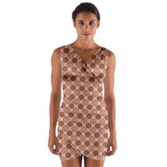 Qt Pie Polka Dot Pattern Wrap Front Bodycon Dress by emilyzragz
