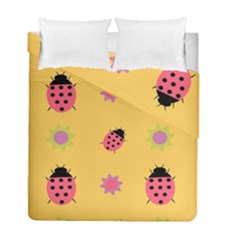 Ladybug Seamlessly Pattern Duvet Cover Double Side (full/ Double Size) by Sapixe
