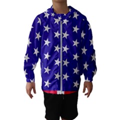 Day Independence July Background Hooded Windbreaker (kids) by Sapixe