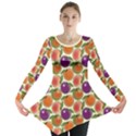 Fruit Tree Salad Pattern Long Sleeve Tunic  View1
