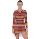 Abstract Stripes Color Game Asymmetric Cut-Out Shift Dress View1