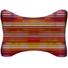 Abstract Stripes Color Game Seat Head Rest Cushion by Sapixe