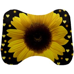 Flowers Hearts Heart Head Support Cushion by Sapixe