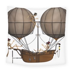 Steampunk Flyer Square Tapestry (large) by burpdesignsA