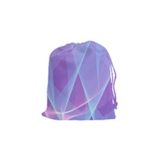Background Light Glow Abstract Art Drawstring Pouch (small) by Sapixe