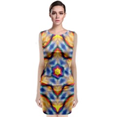 Pattern Abstract Background Art Sleeveless Velvet Midi Dress by Sapixe