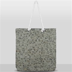Art Letters Alphabet Abstract Text Full Print Rope Handle Tote (large) by Sapixe