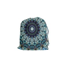 Pattern Abstract Background Art Drawstring Pouch (small) by Sapixe