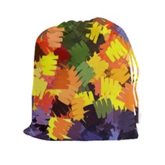 Mural Murals Graffiti Texture Drawstring Pouch (xxl) by Sapixe