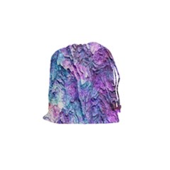 Background Peel Art Abstract Drawstring Pouch (small) by Sapixe