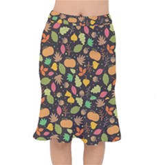 Thanksgiving Pattern Mermaid Skirt by Valentinaart