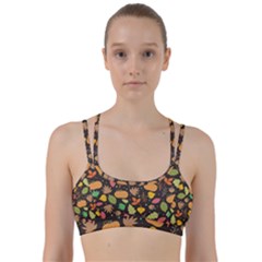 Thanksgiving Pattern Line Them Up Sports Bra by Valentinaart