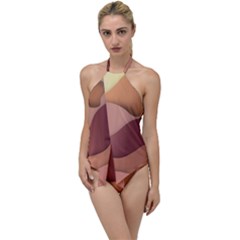 Autumn Copper Gradients Copyspace Go With The Flow One Piece Swimsuit by Sapixe