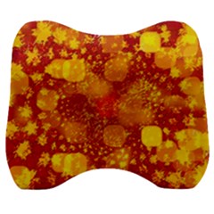 Christmas Star Advent Background Velour Head Support Cushion by Sapixe