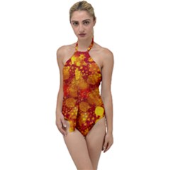 Christmas Star Advent Background Go With The Flow One Piece Swimsuit by Sapixe