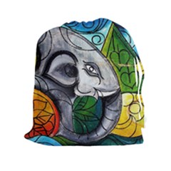 Graffiti The Art Of Spray Mural Drawstring Pouch (xxl) by Sapixe