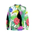 Leaves Tropical Nature Green Plant Kids  Sweatshirt View2