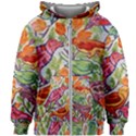 Art Flower Pattern Background Kids Zipper Hoodie Without Drawstring View1