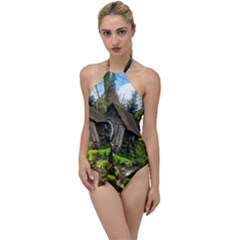 Landscape # 3 The Shed Go With The Flow One Piece Swimsuit by ArtworkByPatrick
