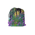 Hazy Morning Sunrise In My Rubio Garden Drawstring Pouch (Medium) View2