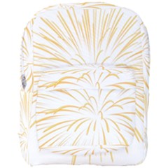 Yellow Firework Transparent Full Print Backpack by Mariart
