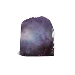 Orion Nebula Pastel Violet Purple Turquoise Blue Star Formation Drawstring Pouch (medium) by genx