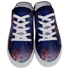 Lagoon Nebula Interstellar Cloud Pastel Pink, Turquoise And Yellow Stars Half Slippers by genx