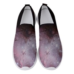Eagle Nebula Wine Pink And Purple Pastel Stars Astronomy Women s Slip On Sneakers by genx