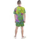 Red Rose With Stunning Golden Yellow Garden Foliage Men s Mesh Tee and Shorts Set View2