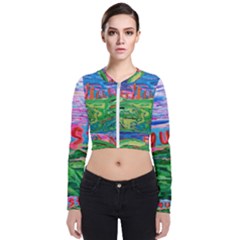 Our Town My Town Zip Up Bomber Jacket by arwwearableart