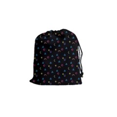 Background Abstract Texture Drawstring Pouch (small) by Wegoenart