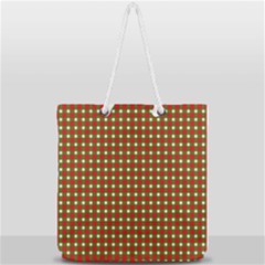 Lumberjack Plaid Buffalo Plaid Full Print Rope Handle Tote (large) by Wegoenart