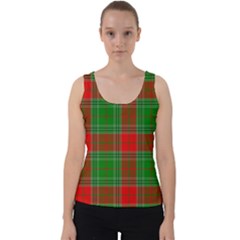 Lumberjack Plaid Buffalo Plaid Velvet Tank Top by Wegoenart