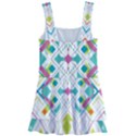 Graphic Design Geometry Shape Pattern Geometric Kids  Layered Skirt Swimsuit View2