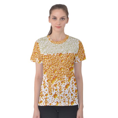 Beer Head Foam Cool Women s Cotton Tee by Wegoenart