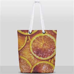 Blood Orange Fruit Citrus Fruits Full Print Rope Handle Tote (small) by Wegoenart