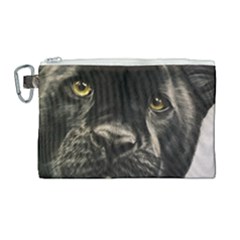 Panther Canvas Cosmetic Bag (large) by ArtByThree