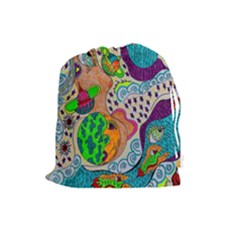 Supersonic Mystic Drawstring Pouch (large) by chellerayartisans