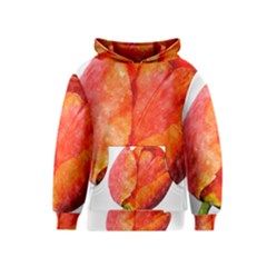 Red Tulip, Watercolor Art Kids  Pullover Hoodie by picsaspassion