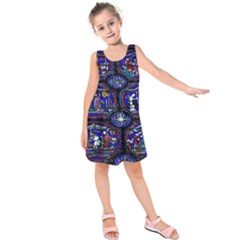 Church Window Canterbury Kids  Sleeveless Dress by Wegoenart