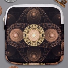 Fractal Design Pattern Fantasy Mini Square Pouch by Wegoenart