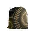 Fractal Steampunk Gears Fantasy Drawstring Pouch (Large) View1
